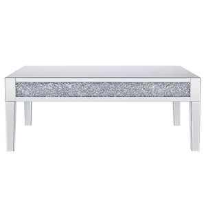 Noralie - Coffee Table - Mirrored & Faux Diamonds