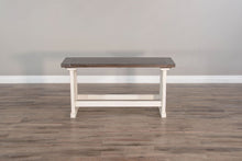 Carriage House - Counter Side Bench - Cottage White / Europen Dark
