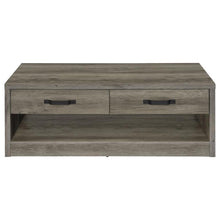 Felix - 2-Drawer Engineered Wood Coffee Table - Gray Driftwood