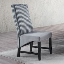 Kini - Side Chair (Set of 2) - Gray Corduroy & Black