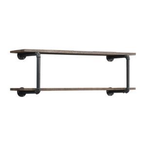 Brantley Wall Rack Antique Oak & Sandy Gray