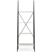 Bayflynn - White / Black - Bookcase - 4 Open Shelves