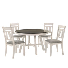 Maisie - Round Table - White / Brown