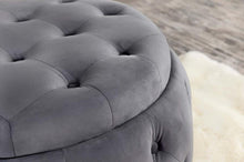 Angelina - Tufted Storage Round Ottoman