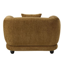 Lennox - Chair With Pillow - Brown Chenille