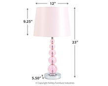 Letty - Pink - Crystal Table Lamp