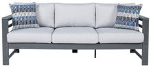 Amora - Charcoal Gray - Sofa with Cushion