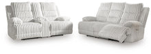 Rhines Falls - 2 Pc. - Power Reclining Sofa And Loveseat - Alloy