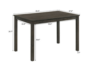 Melshire - 5 Piece Dining Room Set - Dark Brown