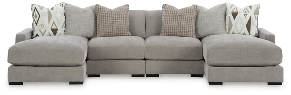Aslan Court 4-Piece Sofa Pit Sectional Pebble