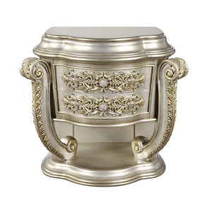 Danae - Nightstand - Champagne & Gold