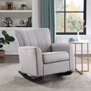 Denzell - Rocking Chair - Light Gray