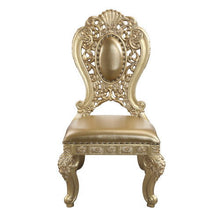 Seville - Side Chair (Set of 2) - Synthetic Leather & Gold