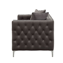 Gillian II - Loveseat - Dark Gray Velvet