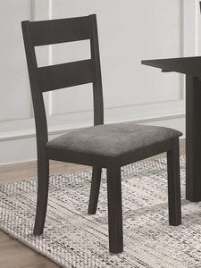 Jakob - Ladder Back Wood Dining Side Chair (Set of 2) - Black