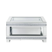 Noralie - Coffee Table With Open Compartment - Mirrored & Faux Diamonds