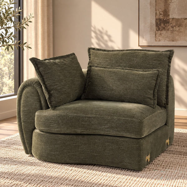 Leighton Modular Arm Chair With 3 Pillows