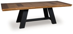 Greddinton - Brown / Black - Dining Extension Table