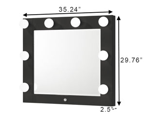 Luxo - Vanity Top With LED - Black