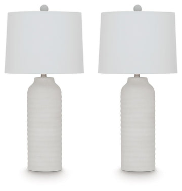 Vauville - Poly Table Lamp (Set of 2) - White