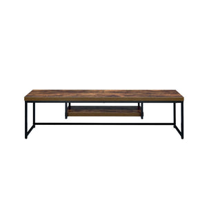 Bob - TV Stand - Weathered Oak & Black - 16"