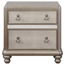 Bling - Game 2-Drawer Nightstand - Metallic Platinum