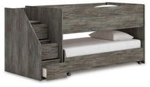 Frandern - Gray - Twin Over Twin Loft Bed