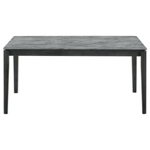 Stevie - 7 Piece Rectangular Dining Table Set - Gray And Black