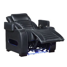 Ephron - Power Motion Recliner With Power Headrest & LED - Black