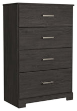 Belachime - Charcoal - Four Drawer Chest