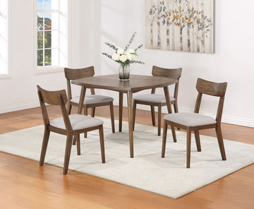 Weldon - 5 Piece Dining Room Set - Brown