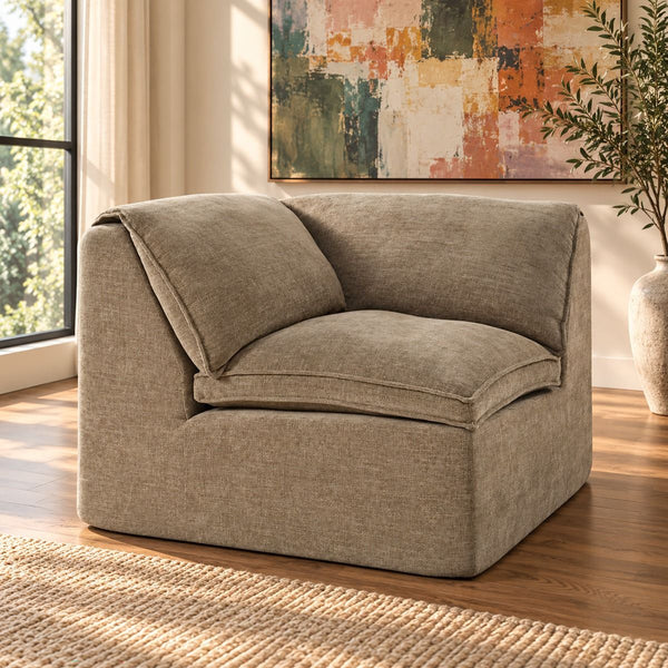 Almano Modular Wedge Light Brown Chenille