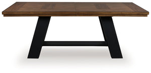 Greddinton - Brown / Black - Dining Extension Table