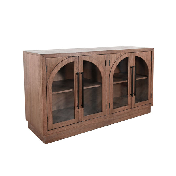 Double Arch Accent Cabinet Cinder