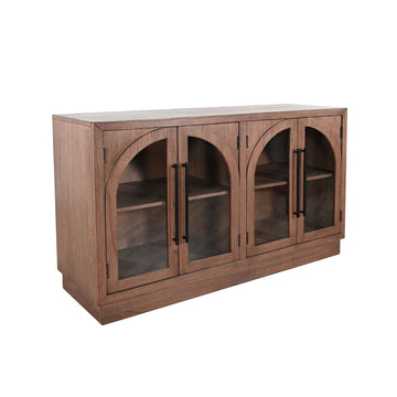 Double Arch Accent Cabinet - Cinder