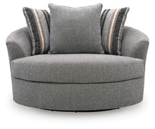 Creston Heights - Oversized Swivel Accent Chair - Smolder