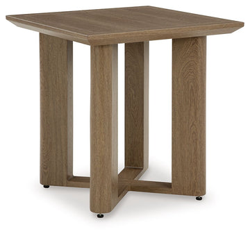 Serene Bay - Square End Table - Dark Brown