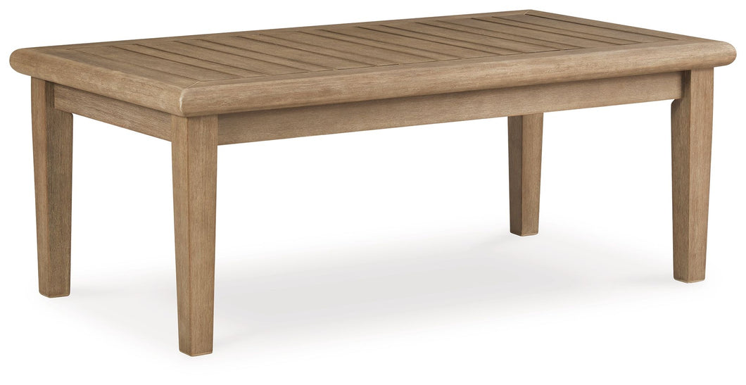 Carter Hall - Beige - Rectangular Cocktail Table