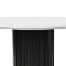 Jaramillo - Round Dining Table With Engineered Marble Top - Black