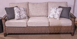 Monterey Point - Dark Brown - Sofa With Cushion