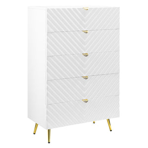 Gaines - Chest - White High Gloss