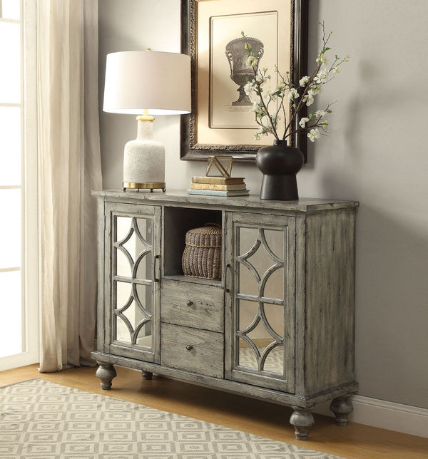 Velika 48" Console Cabinet Weathered Gray