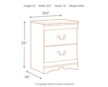 Anarasia - White - Two Drawer Night Stand