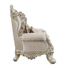 Danae - Sofa - Fabric, Champagne & Gold Finish