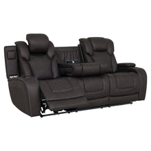 Wendell - Power Motion Sofa With Dropdown Table, Storage, USB & LED - Dark Gray