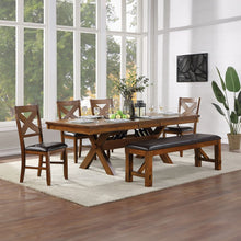 Apollo - Bench - Espresso Synthetic Leather & Walnut