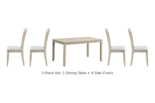 Ferris 5-piece dining set: 1 table + 4 side chairs
