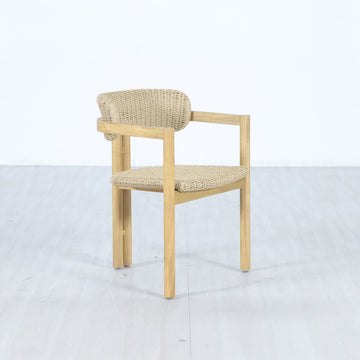 Sedona - Wood And Wicker Patio Dining Chair (Set of 2) - Natural / Brown