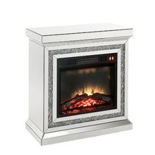 Noralie - Fireplace - Mirrored & Faux Diamonds - 32"