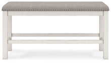 Robbinsdale - Dbl Counter Height Upholstered Dining Bench - Antique White